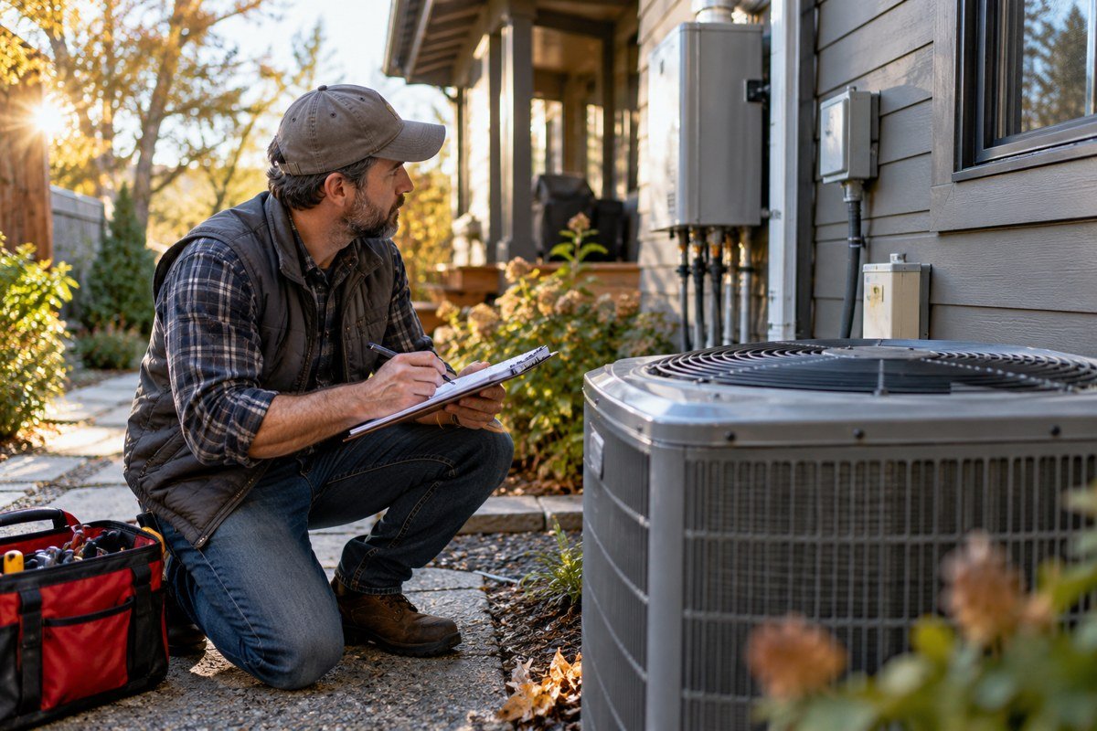 Conceptual editorial photograph: A Home Maintenance Calendar Built Around Your Actual Equipment.